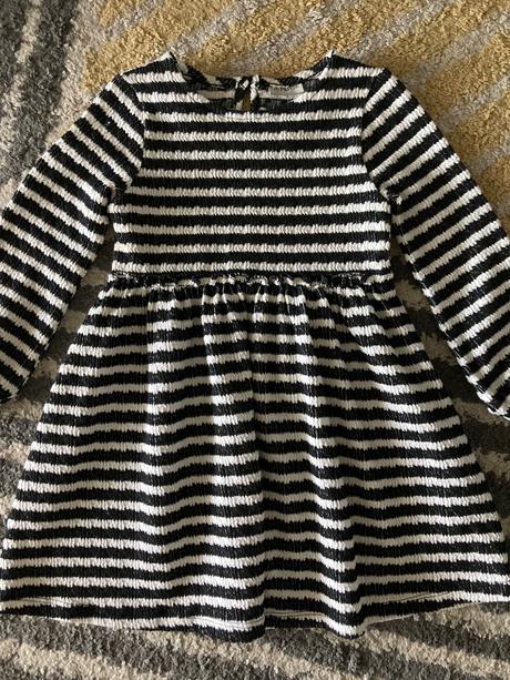 Úpletové pásikavé šaty, f&f,98