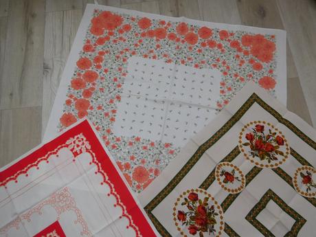 Retro bavlnené obrusy na menší stol,, 