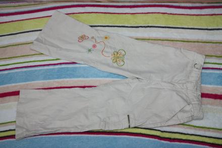 Nohavice s vysivkou 92/98, 92