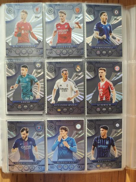 Futbalové kartičky match attax 2025/26,