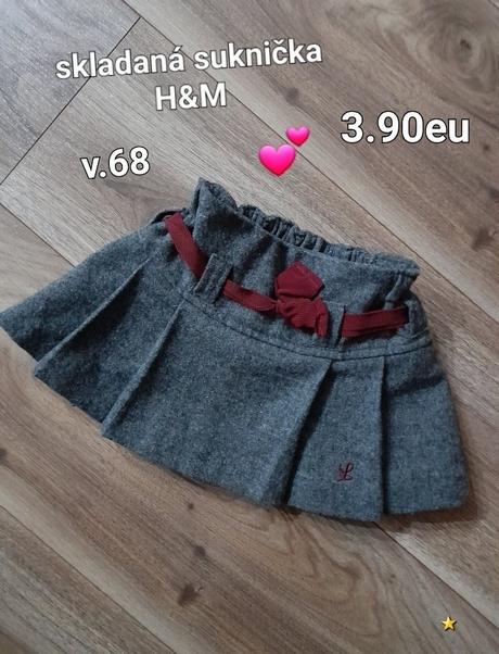 Skladaná suknička h&m, h&m,68