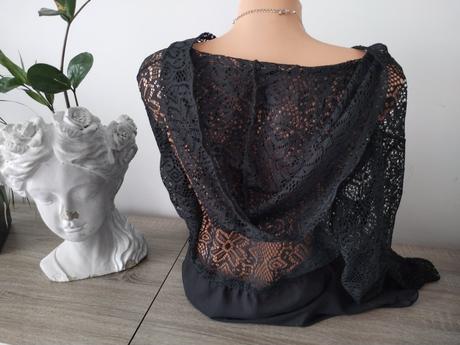 Čipkované mikina, kardigan s kapucou,