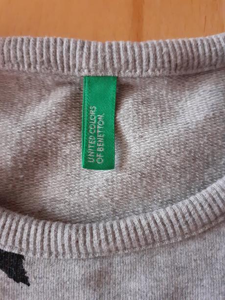 Tenšia mikina s hviezdami, benetton,128