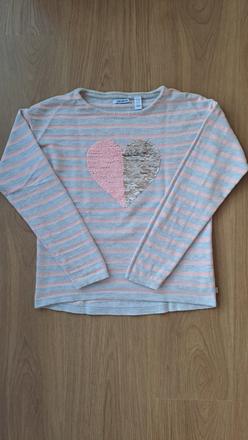 Sveter s flitrovým srdiečkom okaidi, 146