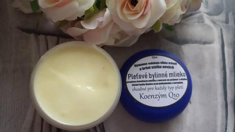 Pleťové bylinné mlieko koenzým,
