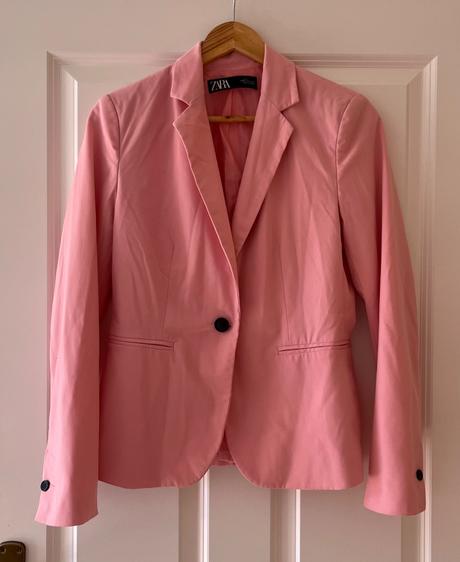Bledoružové/marhuľové sako, zara, s/36, zara,s