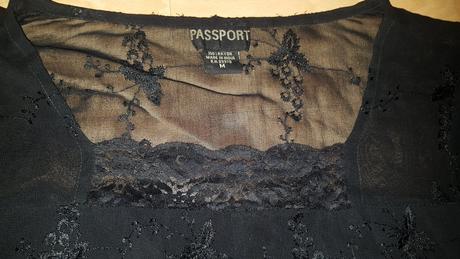 Čierna vyšívaná bľúza, m