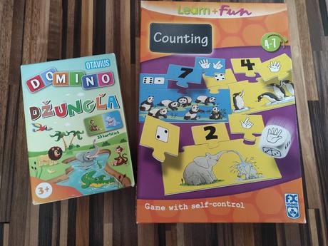 Detská hra počítanie a domino, 