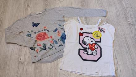 Pulóver + tricko snoopy, 146