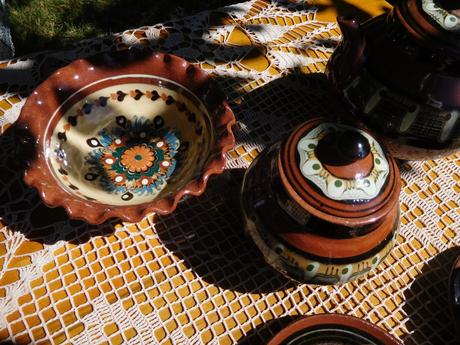Bulharská keramika, sada kávičková,, 