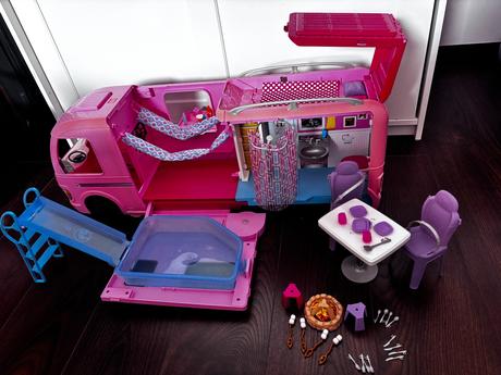 Mattel barbie dream camper veľký karavan, 