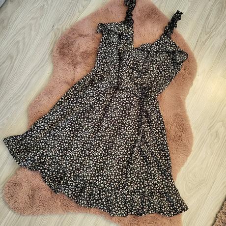 Xs/s volanove saty, h&m,xs