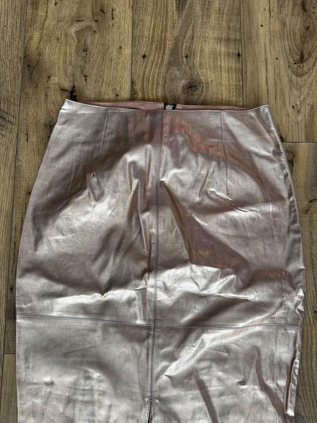 Koženkova midi suknička, river island,s