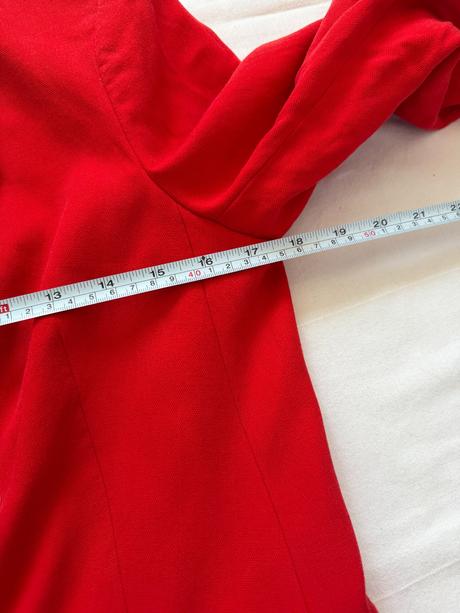 Červený dvojradový blazer springfield, m