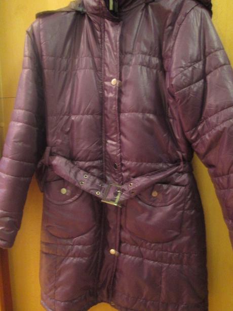Fialová zimná bunda - nenosená - gate, m