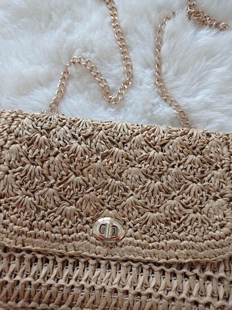 Letná slamena elegantná kabelka h&m top stav, h&m