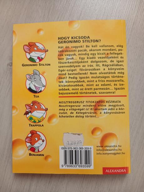 Geronimo stilton nosztregerusz titokzatos kézirata,