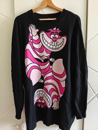 Dámsky pulóver alice in wonderland, xl