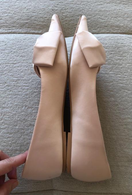 Krémové baleríny s mašľami reserved, 38, reserved,38