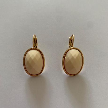 Oceľové visiace náušnice so syntetickým kameňom, 