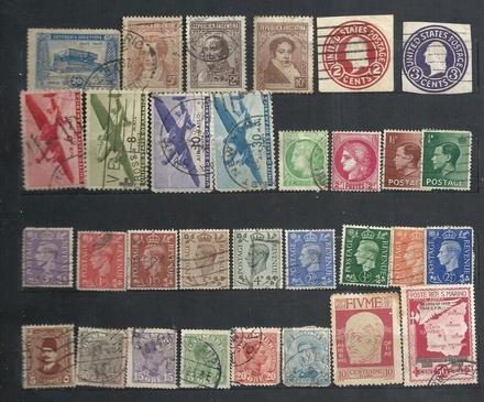 Známky, zbierka, rôzne štáty, 