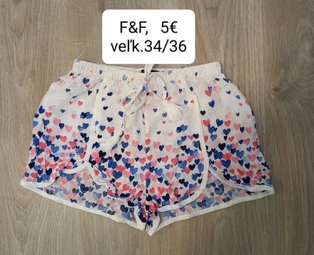 F&f šortky, f&f,s