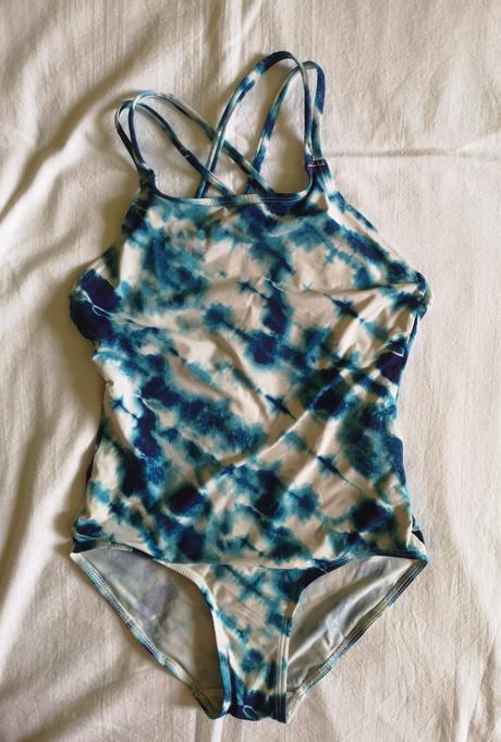 Bielo-modré plavky s prekríženými ramienkami, lindex,134