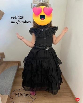 Nové plesové šaty podľa filmu wednesday addams,