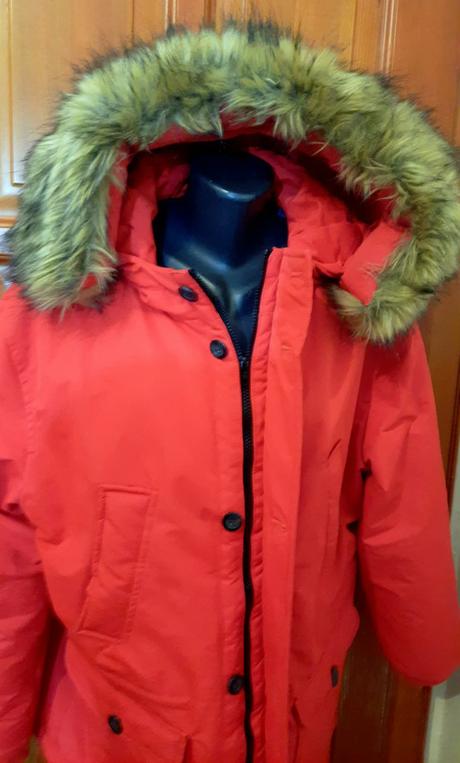 Predám hrubú červenú bundu calliope veľ.xxl s odop, calliope,xxl