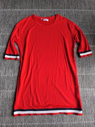 Červené midi šaty, bonprix,46