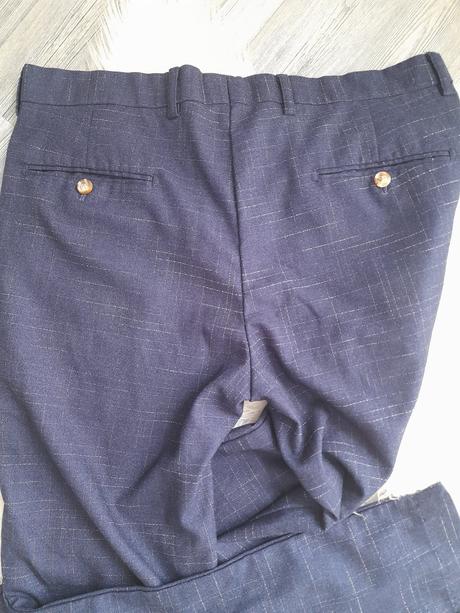 Pánske karované nohavice slim, 50