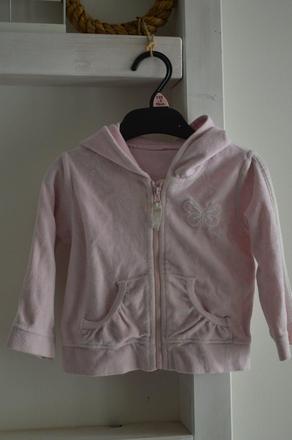 Velúrová mikinka s motýlikom, f&f,86