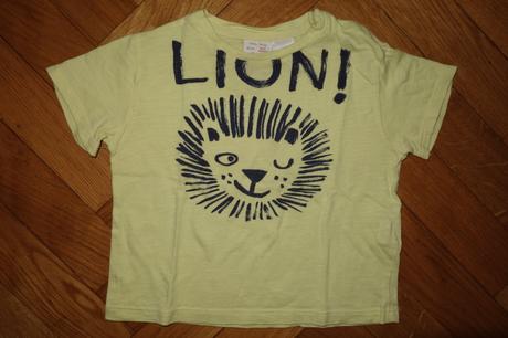 Tričko lion 6-9 mes, zara,74