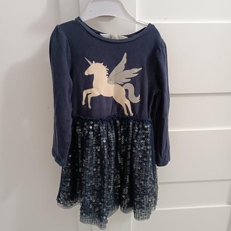 Jednorožec šaty, h&m,104