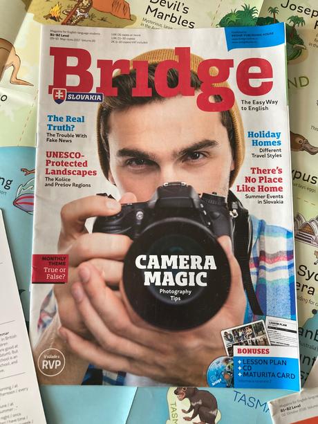 Časopis bridge, mapa a karta, 