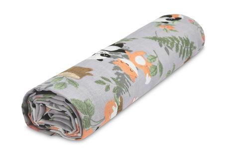Sensillo mušelínová plienka panda a líška 120x120c,
