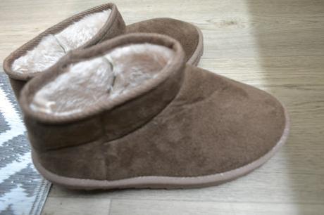 Kožúškom celé zateplené členkové papučky 36/37, 37