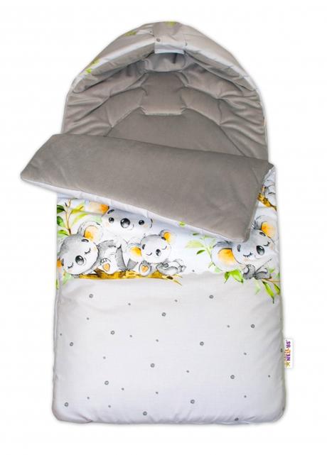 Bavlnený fusak 47 x 95 cm - sivý,