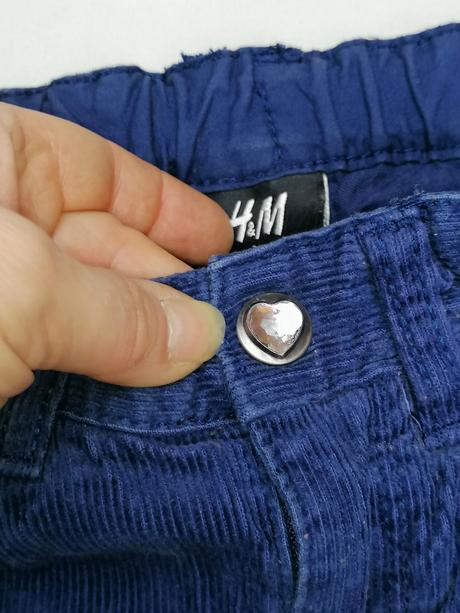 H&m-dievčenské menčestráčiky na 4-5rokov, h&m,110