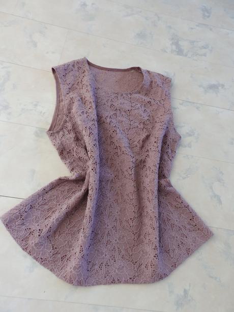 Luxusná krajková blúzka /top, xl