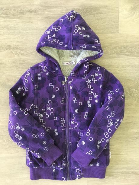 Hrubá zateplená bundička, cca 10 rokov, 152