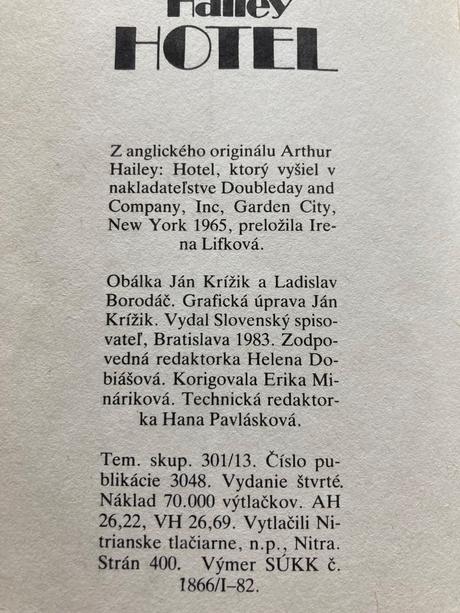 Hotel arthur hailey (1983), 