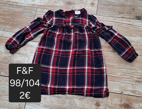 Kárované šaty, f&f,104
