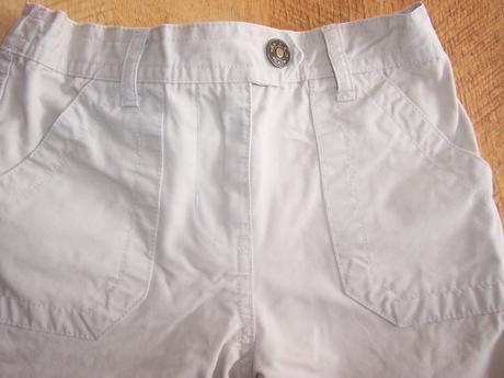 Béžové 3/4 nohavky., 128
