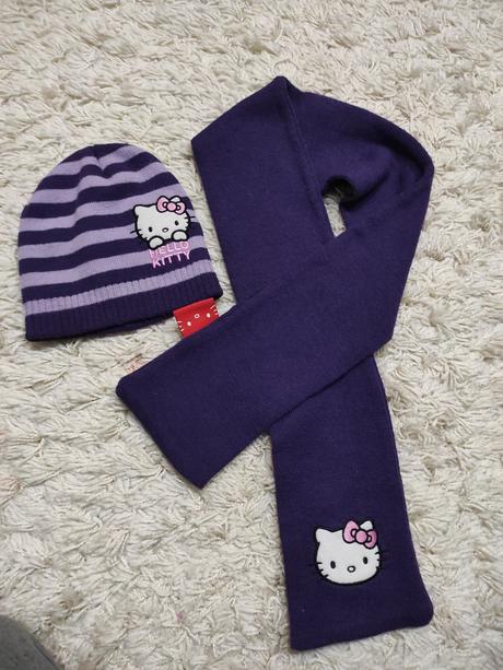 Čiapka a šál, hello kitty,110