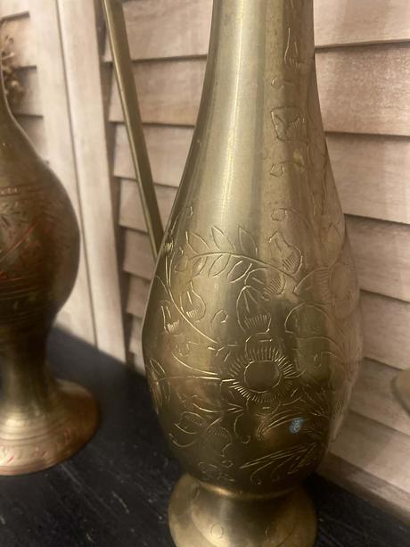 Mosadzná váza 35 cm, 