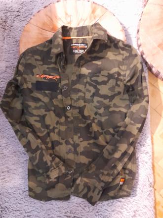 Vojenská maskačová košeľa 146/152, chapter young,146