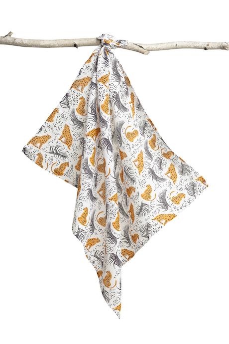 Sensillo mušelínová plienka leopard 70x80 cm, 