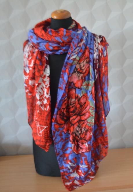 Desigual abstract roses scarf - originál, desigual