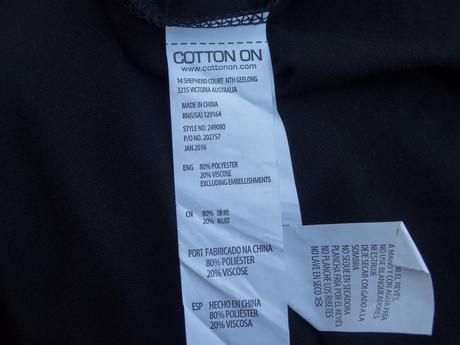 Čierna cik-cak tunika, l